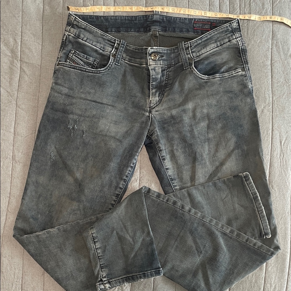 Women's DIESEL Washed Black Grupee Jeans